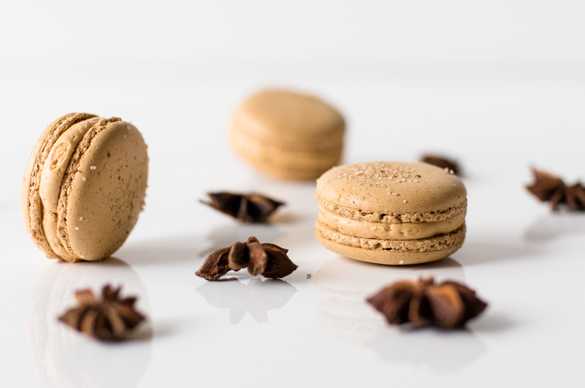 salted caramel macarons