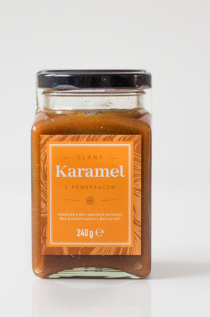 Slaný karamel – pomaranč - Makarónky Gallé